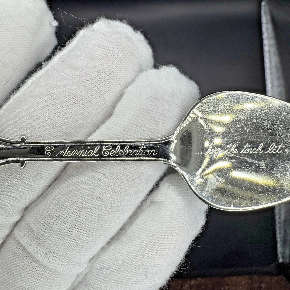 Centennial Celebration Liberty 1886-1986 Collector Mini Spoon Nickel Silver 1982